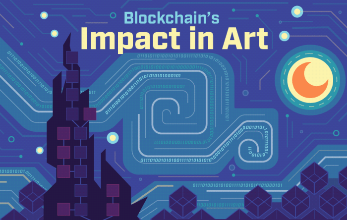 Exploring the use of blockchain technology in the art and entertainment industry.